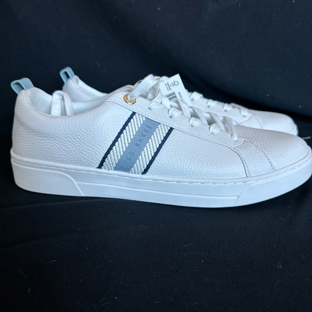 Ted Baker White Sneakers with Blue Stripes women 11